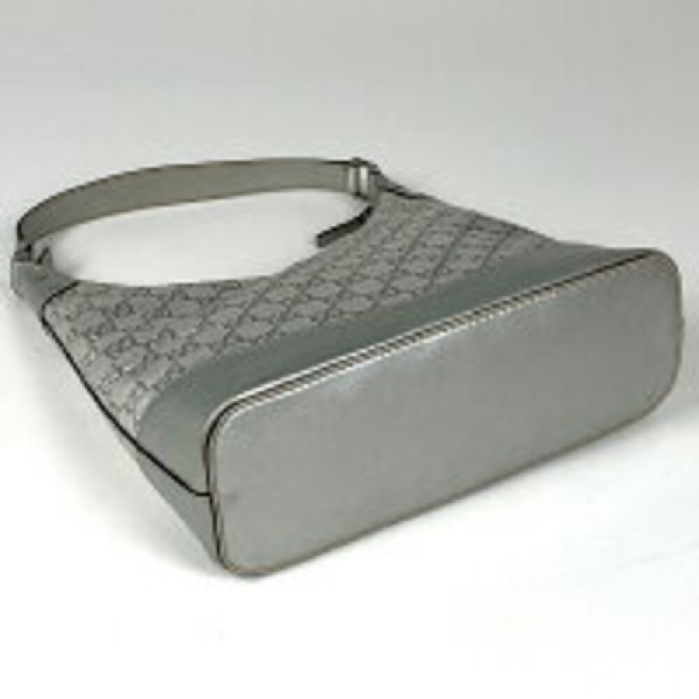 Gucci Bag silver leather shimmer Shoulder GG
